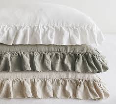 How to use ruffle in a sentence. Belgian Flax Linen Raw Edge Ruffle Solid Duvet Cover White Pottery Barn