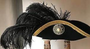 Pirate Hat Victorian Tricorn Colonial Cosplay Steampunk Woman S Hat Ebay Pirate Hats Steampunk Woman Steampunk Hat