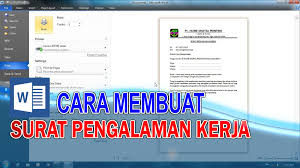 Pas foto terbaru warna ukuran 4x6 5 lembar. Cara Membuat Surat Keterangan Pengalaman Kerja Word Arie Cellular