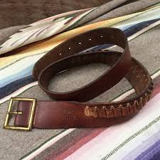 Bite The Bullet Ammo Coupon Vintage Leather Ammo Belt Gunslinger Belt Vintage Men S Etsy Leather Belt Vintage Leather