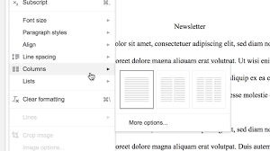 Create Customize Columns In Google Docs No More