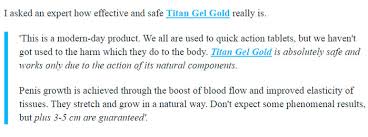 Lebih 90% produk titan gel yang di jual di malaysia adalah tiruan! Titan Gel Gold Uk Price How To Use Opinion Medical Strength Male Enhancement