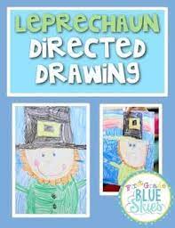 Just A Quick Set Of Instructions For Guiding Your Class Through A Directed Drawing Of A Leprechaun Directed Drawing Directed Drawings St Patrick Day Activities
