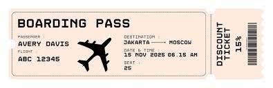Free Printable Boarding Pass Template For Gift