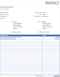 Sales And Marketing Excel Invoice With Finance Charge