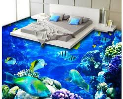 Bedroom 3d Epoxy Flooring Design Deep Sea Themed Epoxy Floor Epoxy Floor 3d Living Room Designs