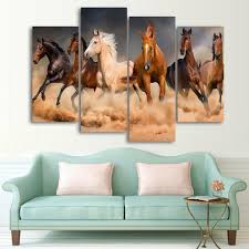Only issue is the panels are thin and bend very easy. Running Horses Wall Art Hd Most Loved Canvas Arts On Internet