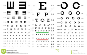 Eye Test Chart Vector Vision Exam Optometrist Check