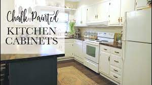 Our 75 Chalk Paint Cabinet Transformation No Sanding Youtube Painting Kitchen Cabinets Chalk Paint Kitchen Cabinets Chalk Paint Kitchen