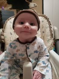 Grandmother's pride and joy, 7-month-old grandson Abel