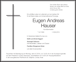 Join facebook to connect with andreas hauser and others you may know. Traueranzeigen Von Eugen Andreas Hauser Schwaebische De Trauerportal