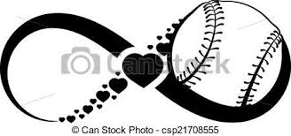 Black And White Baseball Clipart Free Softball Heart Clipart Black And White Clipartfest Clip Art Symbols Infinity Symbol
