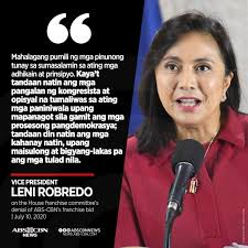 A weekly showcase of the best reports from the bbc's global network of correspondents. Abs Cbn News On Twitter The Sad Fate Of Abs Cbn S Franchise Bid Highlights The Lesson That Our Choice Of Leaders Matters Says Vice President Leni Robredo Read More Https T Co 3smok48t9i Https T Co Tpwrqwe4v2
