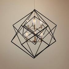 Matte Black And Brass Pendant Light Artistry 32 W Matte Black And Satin Brass 6 Light Pendant 35t21 Lamps Plus Entry Chandelier Satin Brass Lamps Plus