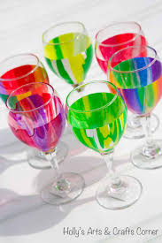 Go with a lot of different colors if you're gifting in the spring or maybe with a metallic spread if you're giving this set for the holidays. 15 Painted Wine Glass Projects To Use At Diy Gifts