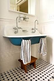 Farmhouse Bathrooms Farmhouse Friday The Everyday Home Vintage Sink Colored Sinks Farmhouse Bathroom Decor
