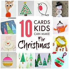 It's up to your kiddos how much or little embellishment they add. Christmas Cards Kids Can Make