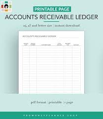 Accounts Receivable Ledger Bookkeeping Business Finances Etsy Bookkeeping Business Small Business Entrepreneur Business Finance