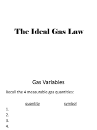 Practice doing boyle's law problems. Ideal Gas Law Powerpointag14 Gases Mole Unit