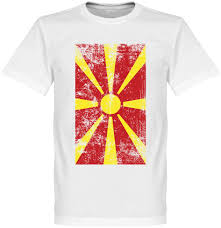 Flaggstorleken avser måttet på flaggans långa sida. Nordmakedonien T Shirt Flag Vit