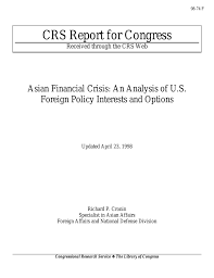 B.) impact (focus only in the impact in fdi (foreign direct investment) of malaysia and compare to other country ( philippine, indonesia, thailand, singapore, korea) ( choose only 1 country to compare the fdi in malaysia). Asian Financial Crisis An Analysis Of U S Foreign Policy Interests And Options Everycrsreport Com