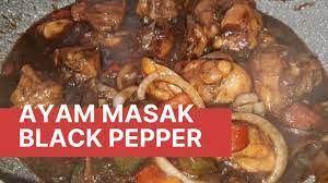 Ayam black pepper ni che mat buat berkiuag sedikit, sebab nak makan dengan nasi panas2 yang dimasak lembut, dapp kan, gitu lah kalau kat rumah ada baby tua yang gigi tak berapa nak kuat (kita lah tu.). Rmw Xcdygirm0m