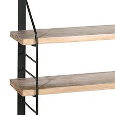 Kit de fixations invisibles pour etagere murale; Indhouse Etagere Murale En Metal A 3 Planches En Bois Style Industriel Amazon Fr Cuisine Maison Etageres Murales Parement Mural Plancher Bois