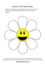 Positive Self Talk Flower Self Esteem Activities Positive Self Talk Self Talk