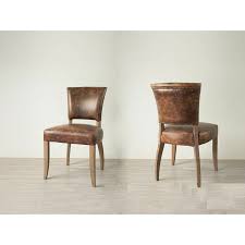 Saunderson Side Chair In Brown In 2020 Leather Dining Chairs Dining Chairs Dining Chair Set