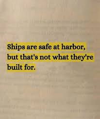 Image result for ship in the harbor is safe