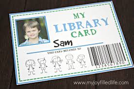 By the way, i've also designed printable library. Library Card My Joy Filled Life