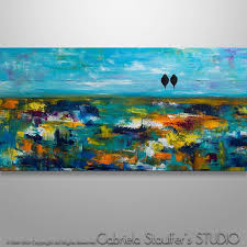 Abstract Birds On A Wire Painting Abstract Painting Birds Painting Bird On A Wire Decor Etsy Birds Painting Beautiful Abstract Painting Abstract Tree Painting