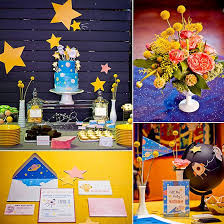 This Space Themed Party Will Make You Want An Out Of This World Baby Shower Too Space Baby Shower Baby Shower Themes Outer Space Baby Shower