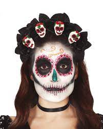 Made of ripstop polyester with fiberglass spars. Dia De Los Muertos Skull Diadem Buy Now Horror Shop Com