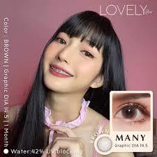 💋 สุดปัง มีค่าสายตา 💋 Lovelylens คอนแทคเลนส์ ลาย Cora Many Gray Brown  Black บิ๊กอาย สุดปัง คอนแทคเลนส์ รายเดือน มีอย แถมตลับฟรี เลนส์นิ่ม  สวยปังมาก