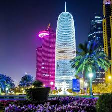 Qatarism Com On Instagram Good Night Doha Qatar Photo By Abm89 Qatar Travel Unusual Buildings Doha