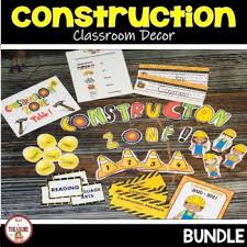 Find all the essentials to make your classroom a unique learning space. Construction Theme Classroom Decor Worksheets Teaching Resources Tpt