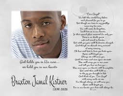 Loss of Son-in Loving Memory-loss of Daughter-memorial Print-wife in  Heaven-husband in Heaven-sympathy Gift-in Memory Of-our Angel Poem