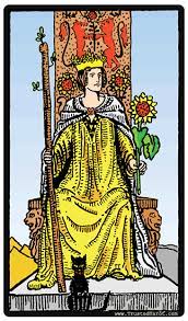 Some tarot readers say that the queen of wands depicts a female in a querent's life or if the client is a female then the queen of wands represents her but the queen of wands card in general reading. Queen Of Wands Tarot Card Meaning