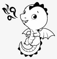 Cute dragon coloring pages printable. A Baby Dragon Coloring Page Dragon Outline Transparent Png 600x470 Free Download On Nicepng