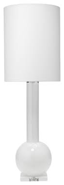 Check spelling or type a new query. Studio Table Lamp In White With Tall Thin Drum Shade In White Linen Transitional Table Lamps By Hedgeapple Houzz