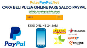 Cara Beli Pulsa Online Pake Saldo Paypal Pulsa Paypal Net Youtube