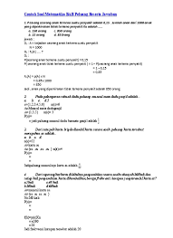 Terhadap bola pingpong yang terdapat dalam kotak tadi, dilakukan percobaan sbb : Contoh Soal Matematika Bab Peluang Beser