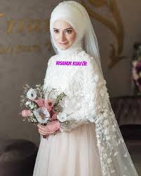 Hijab Wedding Bas Ortusu Muslim Wedding Dresses Gothic Wedding Dress Muslimah Wedding Dress