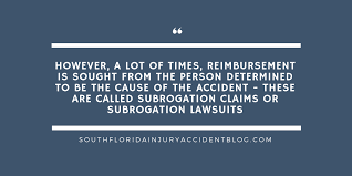 Insurance, subrogation, and indemnification / subrogation is most common in an auto insurance policy but also occurs in property/casualty and healthcare policy. Are You Being Sued By An Insurance Company For Money It Paid To The Party You Hurt Or Whose Car You Damaged South Florida Personal Injury Car Accident Blog