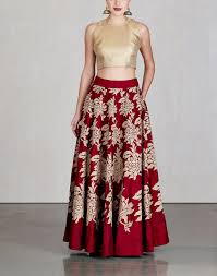 2.9 out of 5 stars with 33 ratings. Burgundy Blended Silk Skirt With A Gold Blouse By Taika By Poonam Bhagat Available At Ogaan Online Shop