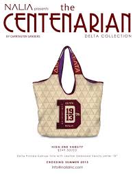 Nalia High End Varsity Leather Embossed Delta Bag Delta Sigma Theta Gifts Delta Sigma Theta Delta