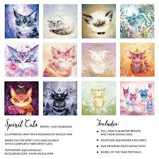 2021 Cat Calendar Spirit Cats Moon Phase Astrological Etsy Cat Calendar Cosmic Calendar Solar Eclipses