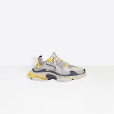 Balenciaga Trainers Triple S Jaune Gris