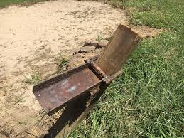 Put Around 4 By 4 Place Floor Jack Under Channel Iron Close To Post And Lift Post Out Of The Ground If Cemented In Place Remove To Top Soil Floor Jack Soil